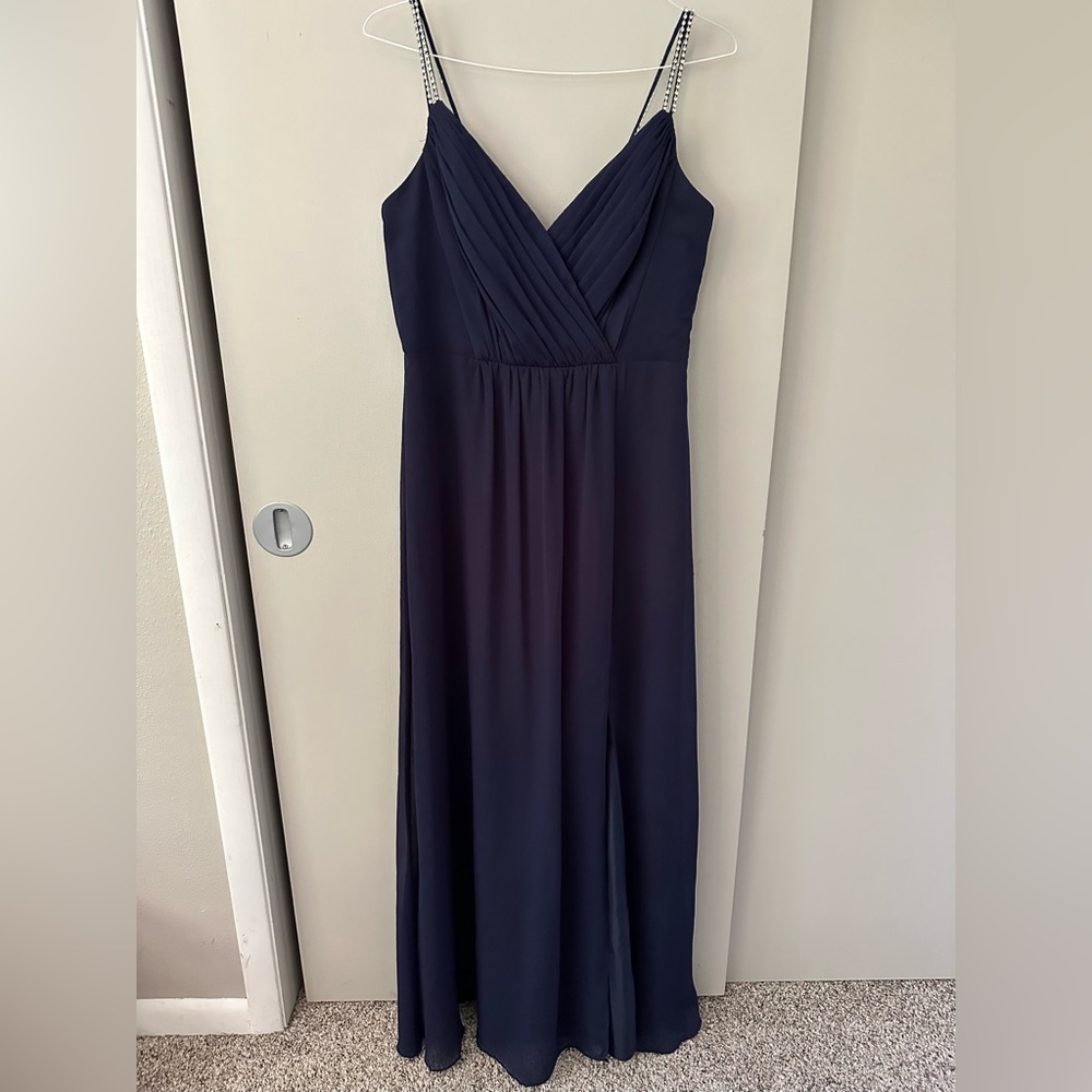 David’s Bridal Navy Formal Dress